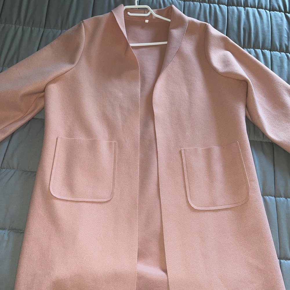 Light pink long jacket/cardigan